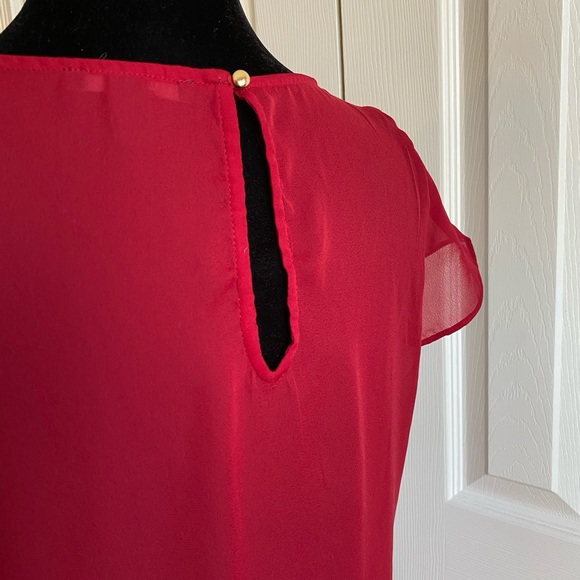 Dark red Forever 21 Short sleeved dress - Picture 5 of 7